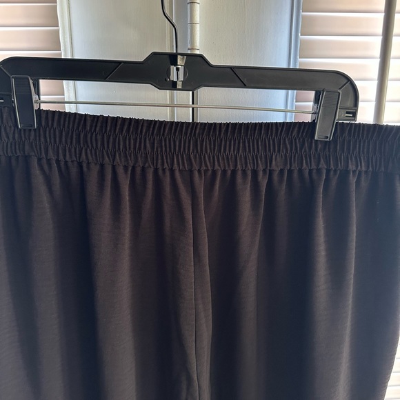 MICHAEL KORS Womens Black Wide Leg Stretch Cropped Pants Pull on Plus Sz 1X NWT - Picture 7 of 9